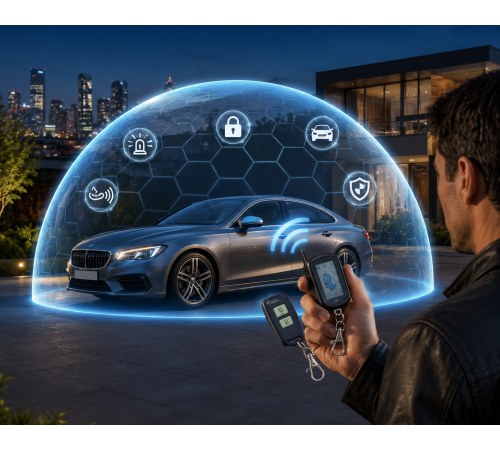 Автосигналізація CAR ALARM 2 WAY B9 / Двостороння автомобільна сигналізація з автозапуском та інтелектуальним запуском двигуна за 2558 грн