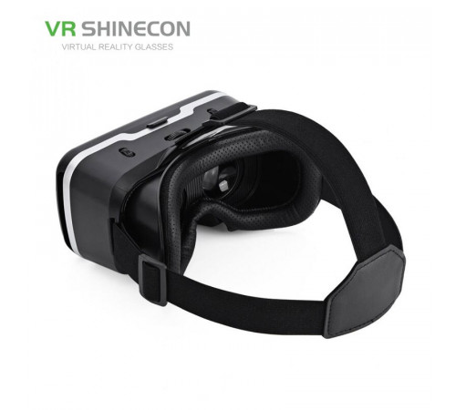 Очки 3D виртуальной реальности ТРМ VR SHINECON c пультом и поддержкой экранов от от 4 до 6 дюймов Черный