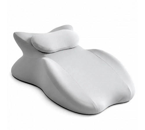 Сірий Подушка ортопедична pillow-06 / Подушка клиноподібна для сну з поліестеру / Ортопедична подушка для підтримки тіла Relax Pillow