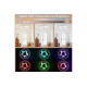 Лампа - вентилятор в патрон+пульт LED AROMATHERAPY FAN LIGHT CHP-008 RGB 2835RGB