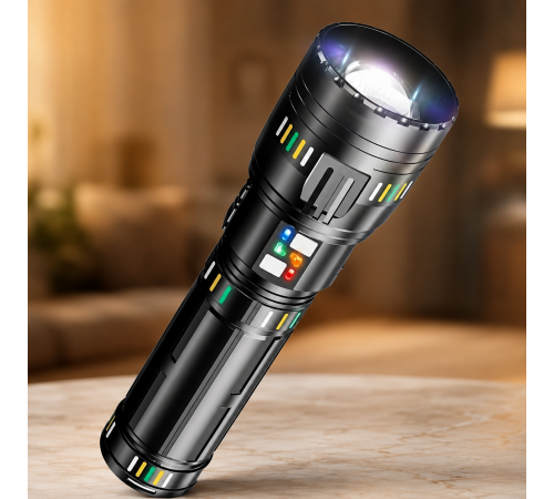 Ліхтарик ручний BL CB W518 / Акумуляторний LED ліхтар на USB / Тактичний ліхтар