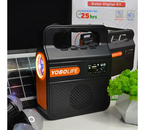 Портативная солнечная автономная система YOBOLIFE Solar Digital Kit 25 часов