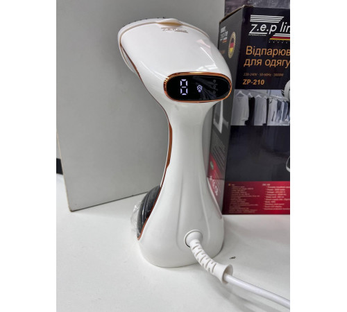 Вертикальний ручний відпарювач для одягу Zepline ZP-210 White з сенсорним управлінням (16) за 1801 грн