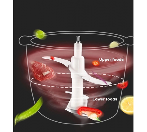 Блендер Raf Food Processor R7019 измельчитель кухонный 250W металлическая чаша на 2 л чоппер