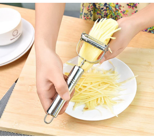 Овощерезка ветчинка из нержавеющей стали 4 в1 Titan Peeler