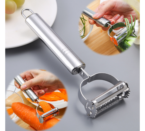 Овощерезка ветчинка из нержавеющей стали 4 в1 Titan Peeler