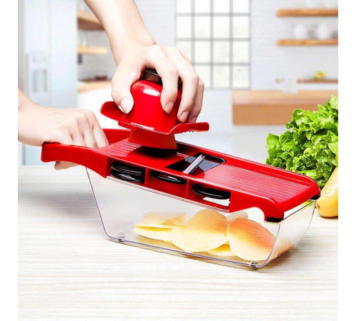 Овощерезка, терка Mandoline Slicer 6 in 1 c контейнером, слайсер, терка