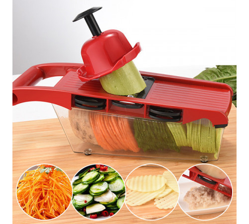 Овощерезка, терка Mandoline Slicer 6 in 1 c контейнером, слайсер, терка