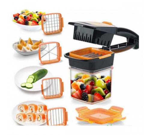Овочерізка з контейнером 5 в 1 Nicer Dicer Quick за 227 грн