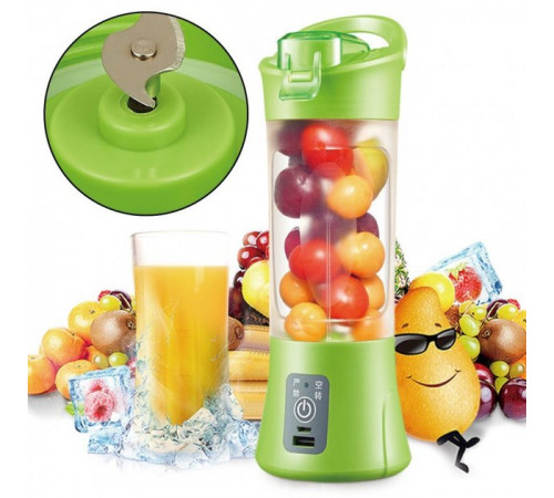 Фитнес-блендер Smart Juice Cup Fruits Портативный миксер, шейкер с USB-зарядкой