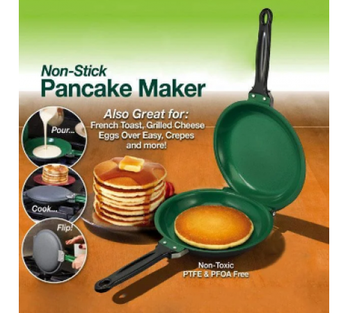 Двухсторонняя сковорода для приготовления блинов и панкейков Pancake Maker