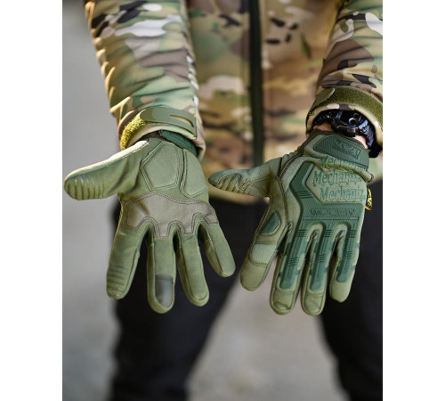 Тактические перчатки Mechanix M-PACT 3Glove, PRC oliva ПП8217