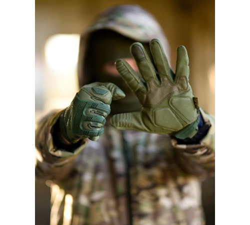 Тактические перчатки Mechanix M-PACT 3Glove, PRC oliva ПП8217