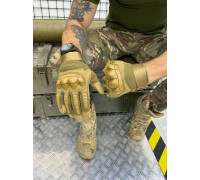 Рукавички койот m l XL з прогумованими вставками