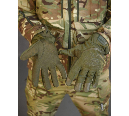 Перчатки тактические мужски Mechanix механик олива хаки