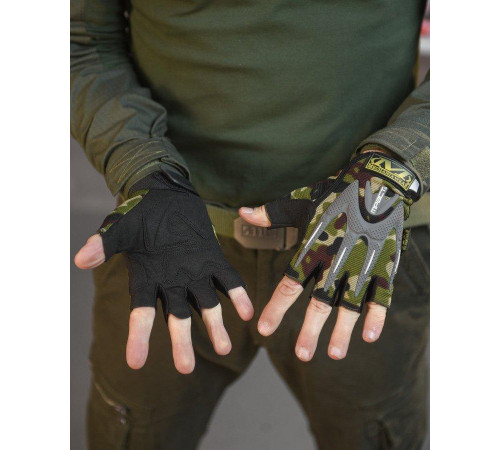 Рукавички тактичні чоловічі безпалі M-PACT Mechanix