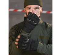 ПЕРЧАТКИ БЕСПАЛЫЕ OUTDOOR TACTICS С ЗАЩИТОЙ black ВТ6009