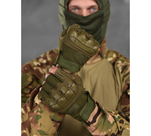 Тактические перчатки mechanix m-pact 3 olive ВТ6049