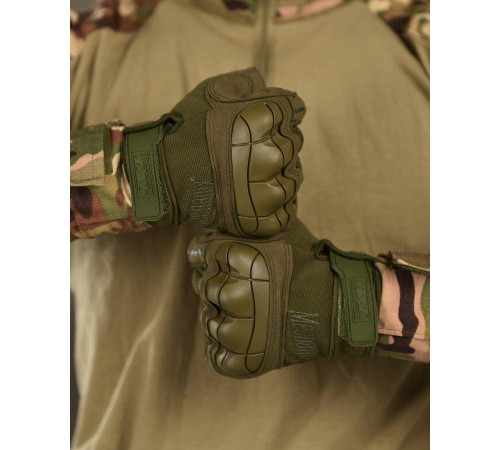 Тактические перчатки mechanix m-pact 3 olive ВТ6049