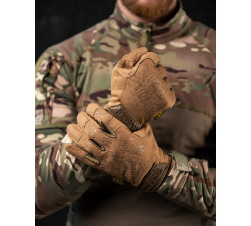 Літні рукавиці тактичні чоловічі койот Mechanix Fast