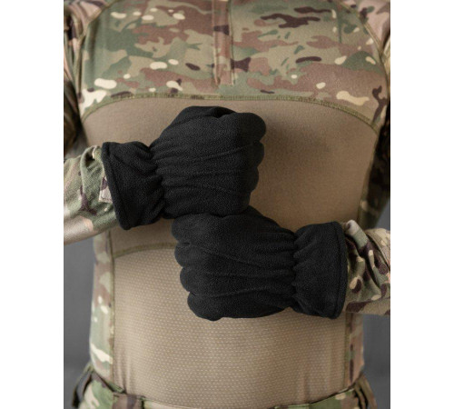Рукавички флісові total black НП4908