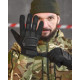 Рукавички тактичні M-Pact чорний із гумовими вставками