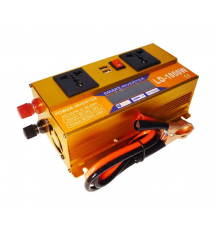 Перетворювач Інвертор 1000W 12V/24V + LCD, золотий