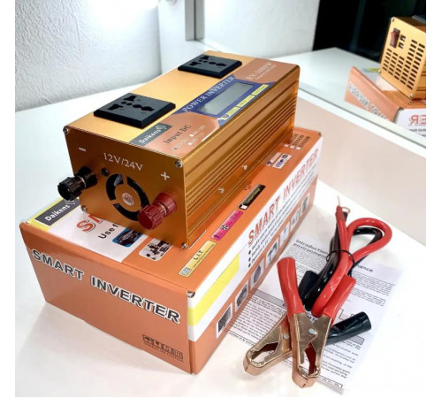 Преобразователь напряжения с 12V/24V 220V 3500W LCD SMART (EY3500W)