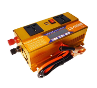 Преобразователь Инвертор 1000W 12V/24V + LCD, золотой