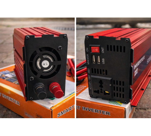 Автомобильный инвертор с 12V/24V на 220V 5000W LCD SMART / Преобразователь напряжения