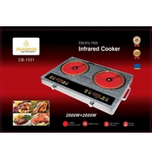 Инфракрасная электроплита Crownberg CB-1331 с двумя конфорками (3)