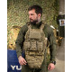 Плитоноска 4 быстрых сброса с напашником Cordura пиксель ПП4632