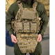 Плитоноска 4 быстрых сброса с напашником Cordura пиксель ПП4632