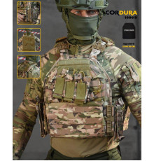 Плитоноска Мультикам с быстрым сбросом. MOLLE 11 подсумков ВТ76599