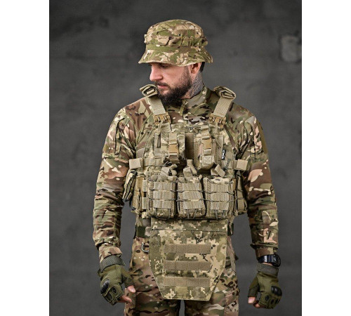 Плитоноска 4 быстрых сброса Cordura пиксель ВТ7930