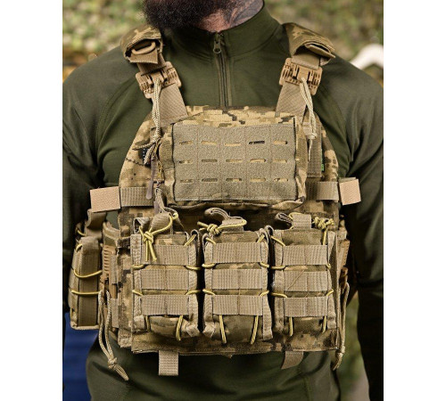 Плитоноска 4 точки скидання 7.62 піксель ПП4631