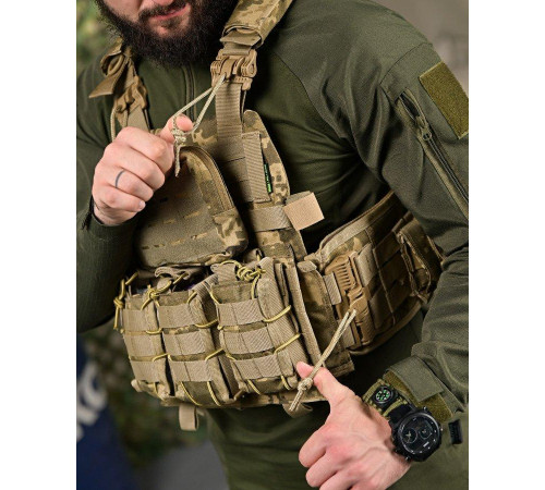 Плитоноска 4 точки скидання 7.62 піксель ПП4631
