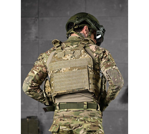Плитоноска 4 быстрых сброса с напашником Cordura пиксель ДЛ63965