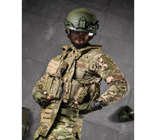 Плитоноска 4 быстрых сброса с напашником Cordura пиксель ДЛ63965