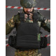 Тактична плитоноска з чотирма точками швидкого скидання Asdag black ВТ6796