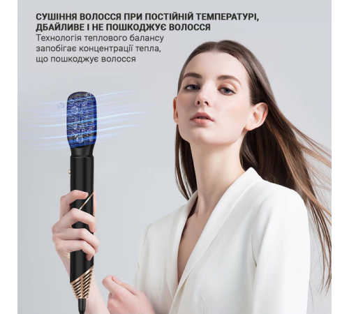 Багатофункціональний стайлер для волосся Hot Air Styler 6в1