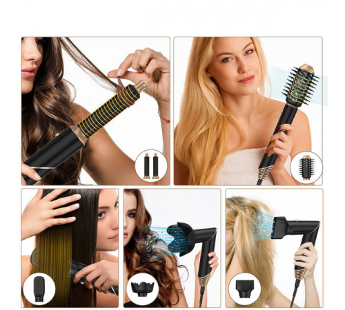 Багатофункціональний стайлер для волосся Hot Air Styler 6в1