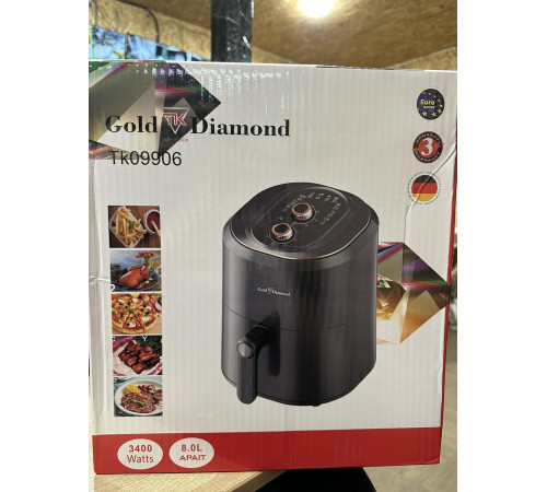 Аэрогриль Аэрофритюрница Gold Diamond Tk 09906 3400w 8L