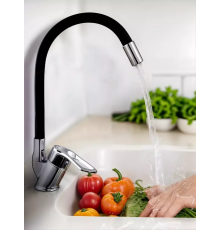 Змішувач гнучким краном 47 см для ванної та кухні Water tap HA-181