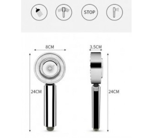 Насадка для душу двостороння 3 режими Multifunctional Faucet 9006 за 183 грн