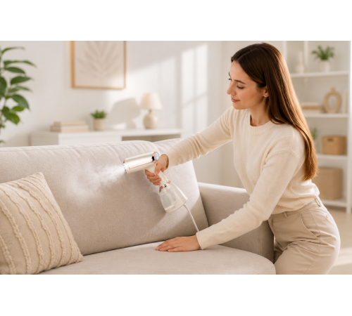 Відпарювач ручний KY-003 1500W WHITE / Відпарювач вертикальний білий