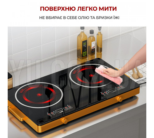 Инфракрасная плита электрическая на 2 конфорки RAF R-8088 4800W