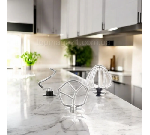 Кухонний комбайн з тістомісом 4500Вт Top Kitchen універсальний кухонний комбайн 3в1 за 6100 грн