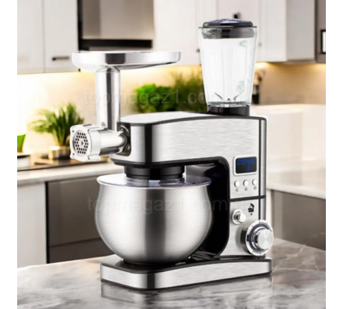 Кухонний комбайн з тістомісом 4500Вт Top Kitchen універсальний кухонний комбайн 3в1 за 6100 грн