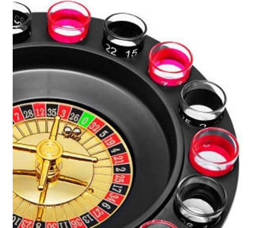 Рулетка зі стопками Drinking Roulette Set i3-90 алко рулетка казино на 16 чарок
